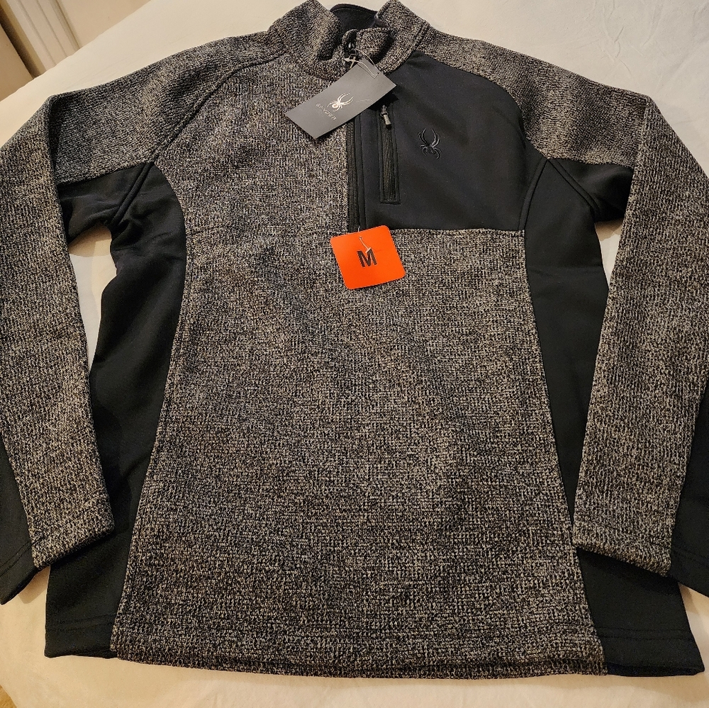 NWT Men's Spyder M NWT 3/4 zip pullover.